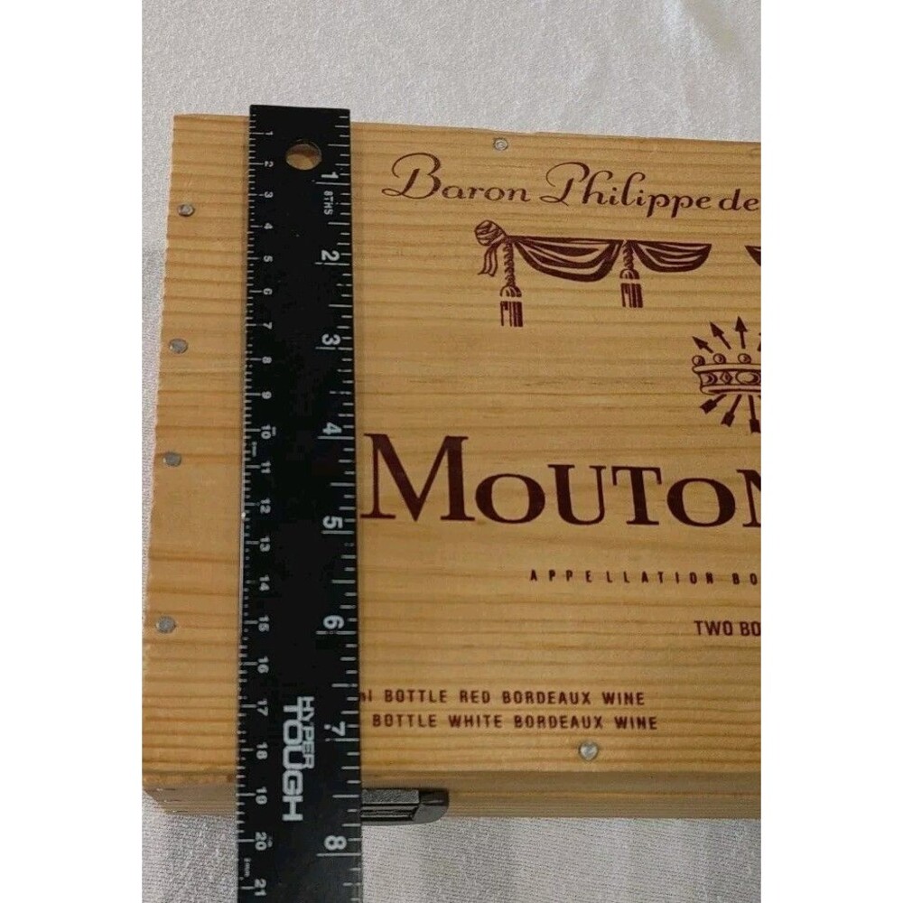 Vintage Mouton Cadet Baron Philippe De Rothschild Wine Box France - Picture 8 of 9